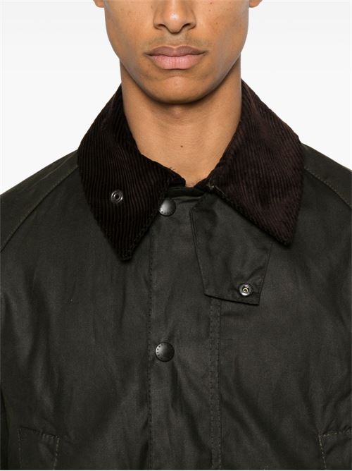 Giacca Barbour Bedale da uomo verde oliva in cotone cerato BARBOUR | MWX0018OL99