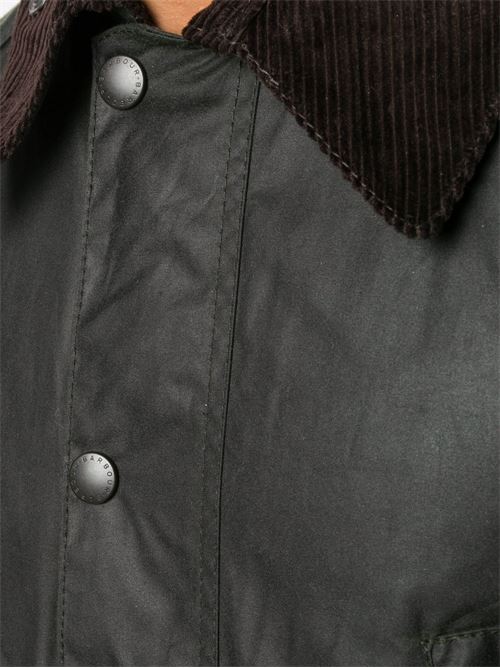 Giacca Barbour Bedale da uomo verde salvia in cotone cerato BARBOUR | MWX0018SG91