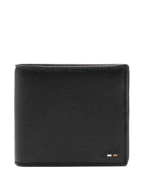 Portafoglio BOSS da uomo nero effetto pelle martellata con logo impresso BOSS | 50536479001