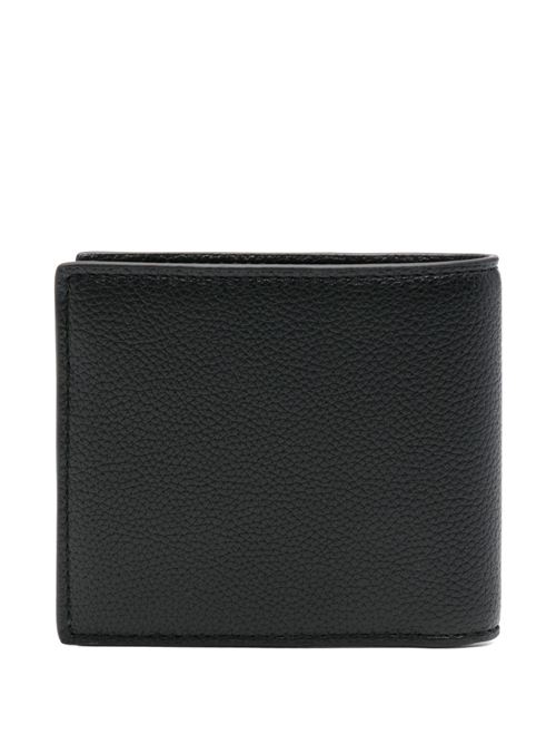 Portafoglio BOSS da uomo nero effetto pelle martellata con logo impresso BOSS | 50536479001
