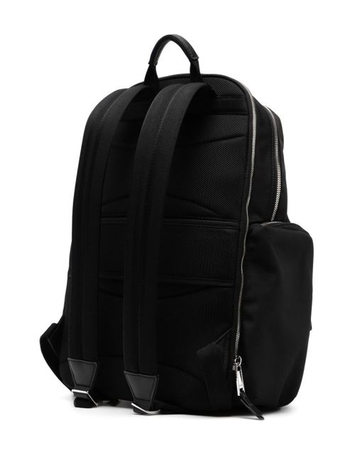 Zaino uomo BOSS nero multi tasche con dettagli in pelle BOSS | 50536485001
