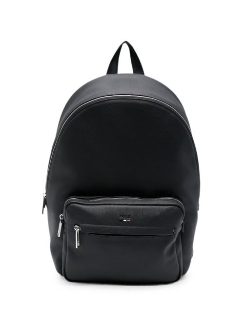 Zaino BOSS Ray da uomo blu navy effetto pelle con vano porta computer BOSS | 50536499404