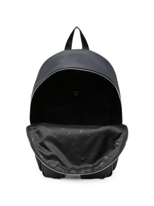 Zaino BOSS Ray da uomo blu navy effetto pelle con vano porta computer BOSS | 50536499404