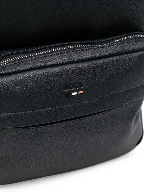 Zaino BOSS Ray da uomo blu navy effetto pelle con vano porta computer BOSS | 50536499404