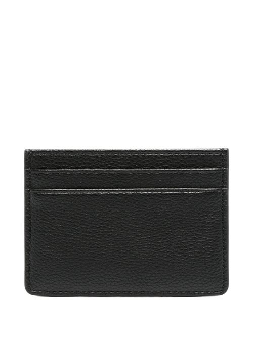 Portacarte uomo BOSS nero in ecopelle martellata BOSS | 50536513001