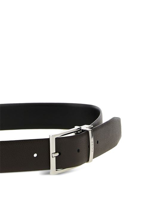 Cintura uomo BOSS reversibile nera in pelle italiana BOSS | 50537112002