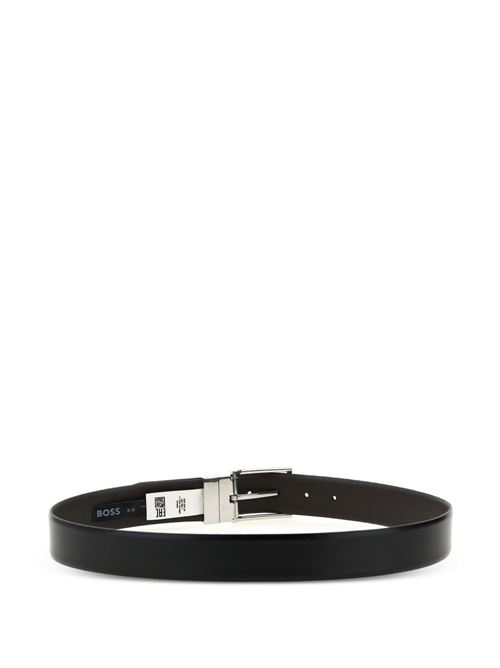 Cintura uomo BOSS reversibile nera in pelle italiana BOSS | 50537112002