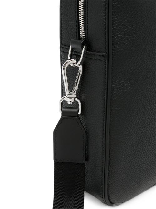 Borsa portadocumenti BOSS New Crosstown da uomo in pelle nera con tracolla BOSS | 50541864001
