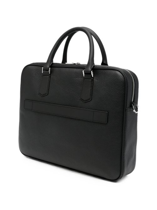 Borsa portadocumenti BOSS New Crosstown da uomo in pelle nera con tracolla BOSS | 50541864001