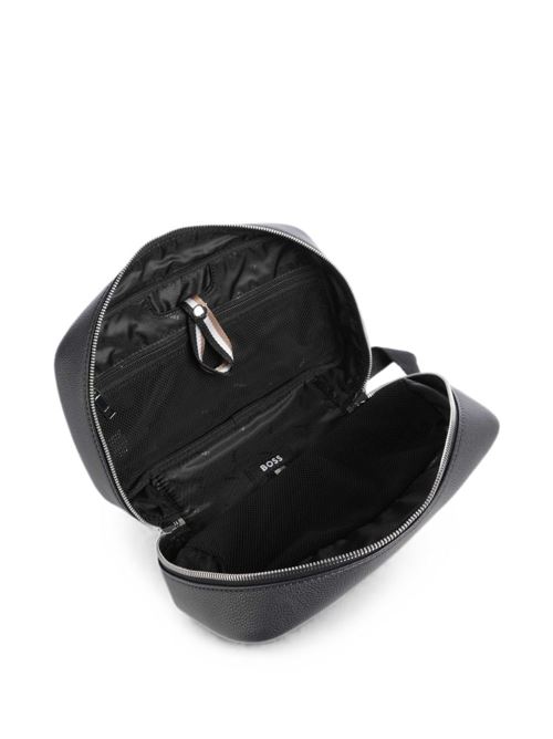 Beauty case BOSS Ray Travel da uomo blu navy con doppia chiusura a zip BOSS | 50548020404