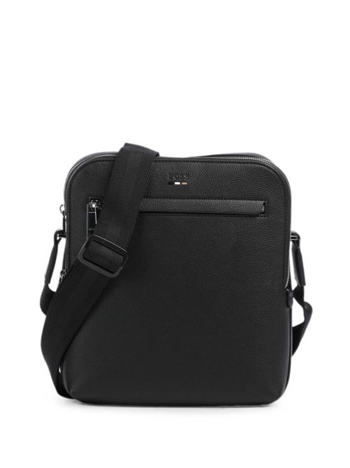Borsa a tracolla BOSS Ray Big NS da uomo nera con tre scomparti con zip BOSS | 50567738001