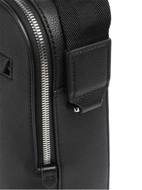 Borsa a tracolla BOSS Ray Big NS da uomo nera con tre scomparti con zip BOSS | 50567738001