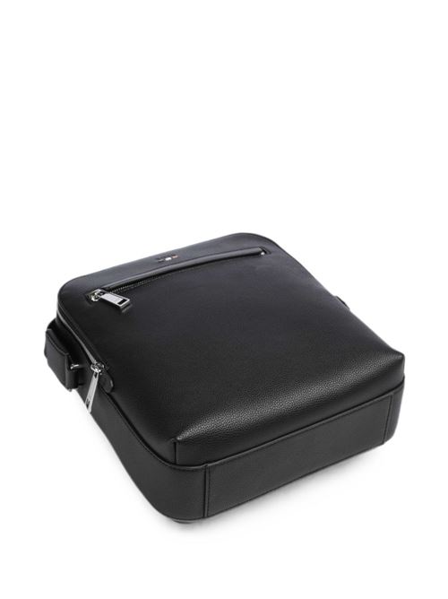 Borsa a tracolla BOSS Ray Big NS da uomo nera con tre scomparti con zip BOSS | 50567738001