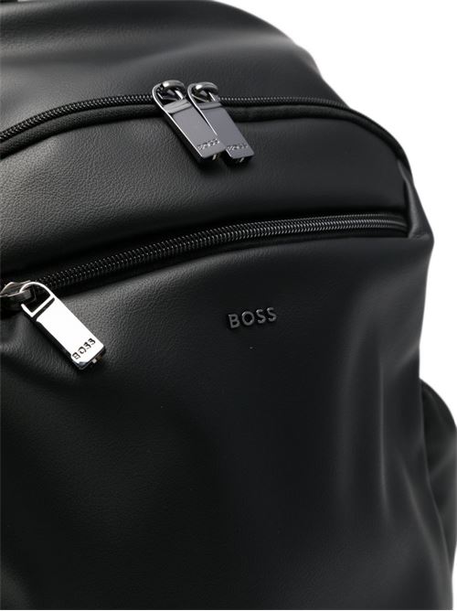Zaino BOSS Jace da uomo nero con tasca frontale e spallacci regolabili BOSS | 50567860001