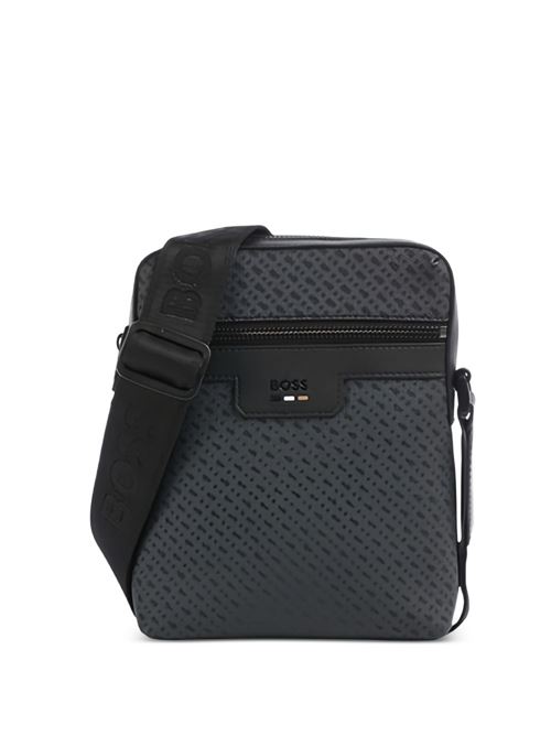 Borsa a tracolla BOSS Ray da uomo nera in materiale effetto pelle BOSS | 50568370001