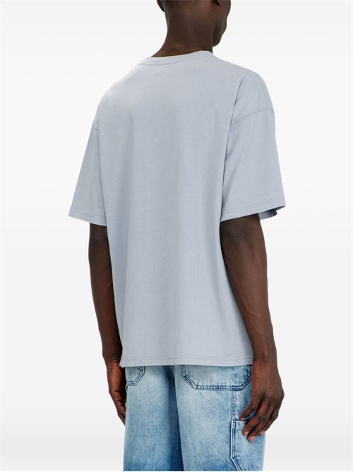 T-shirt uomo Diesel celeste maxi Oval D DIESEL | A130490DQAU9ED