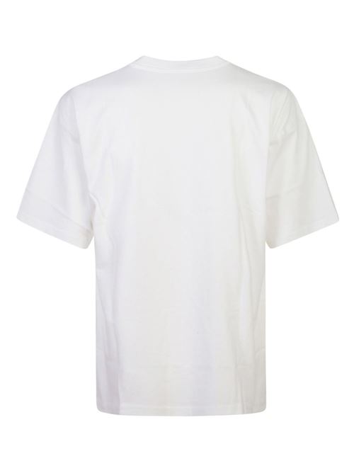 T-shirt uomo Diesel bianca T-Box con logo rosso DIESEL | A149470NIAR100