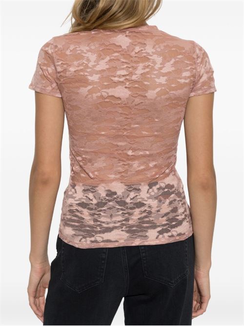 T-shirt donna Diesel Kasia-Utlt nera in pizzo camouflage DIESEL | A183150DRAK3EJ