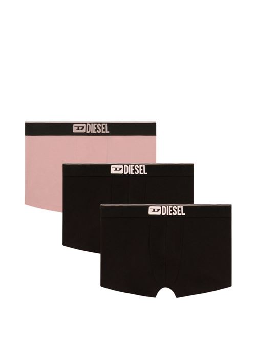 Boxer intimo uomo Diesel 3-pack nero e rosa DIESEL | A193910KNCSE7654