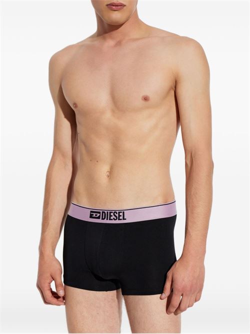 Boxer intimo uomo Diesel Damien 3-pack nero e rosa con logo DIESEL | A193910PLDCE7700