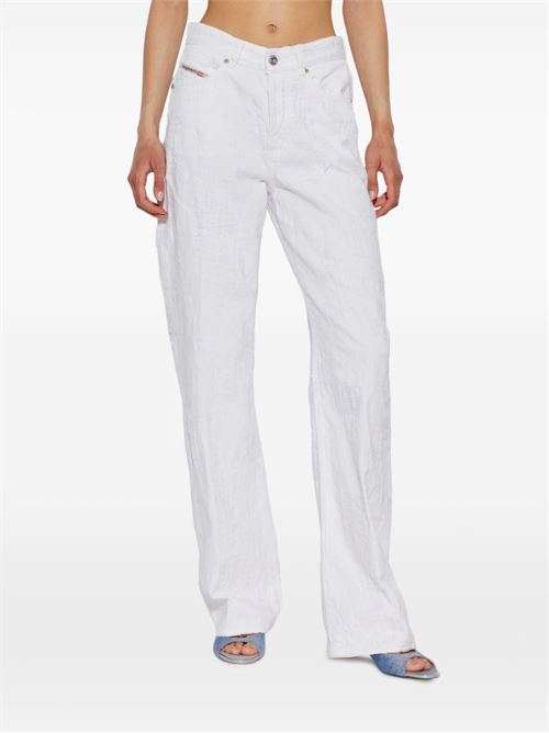 Jeans donna Diesel 1971 D-Sent bianchi regular fit con effetto destroyed DIESEL | A19869007EX100