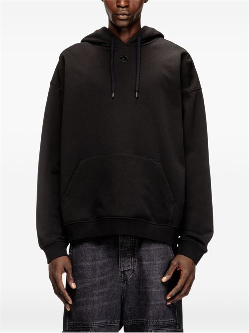 Felpa uomo Diesel S-Boxt-Hood-Dco nera con cappuccio DIESEL | A200500GSBP9XX