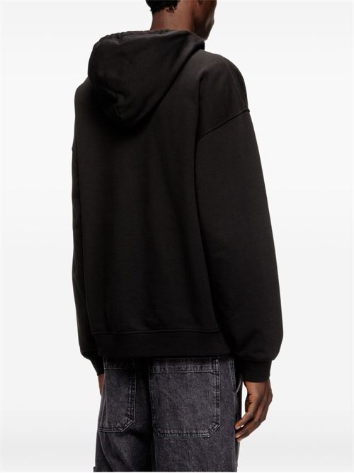 Felpa uomo Diesel S-Boxt-Hood-Dco nera con cappuccio DIESEL | A200500GSBP9XX