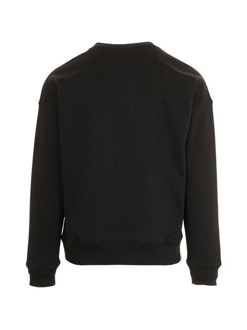 Felpa uomo Diesel nera girocollo con mini logo DIESEL | A201740GSBP9XX