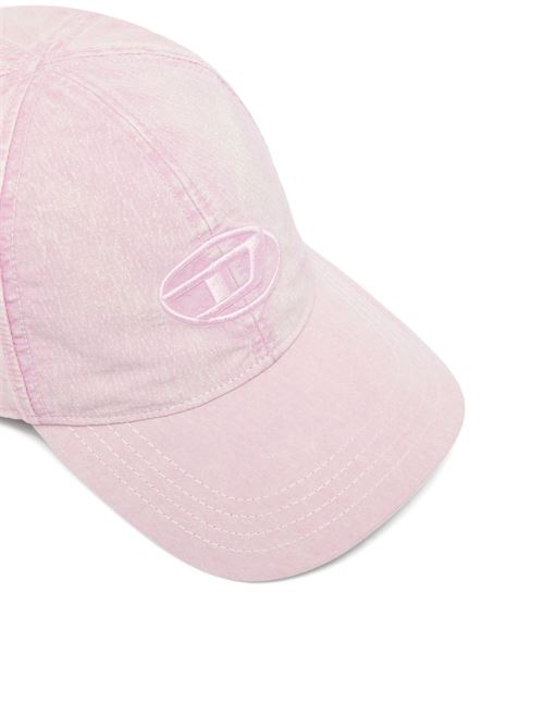 Cappello Diesel rosa con logo Oval D ricamato DIESEL | A215230PLBH3DV