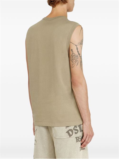 Canotta uomo Diesel sabbia con Oval D metallico DIESEL | A217430JMBB5LE