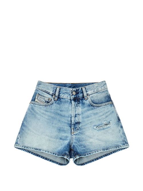 Shorts donna Diesel De-Helios in denim chiaro DIESEL | A222660HDBL01