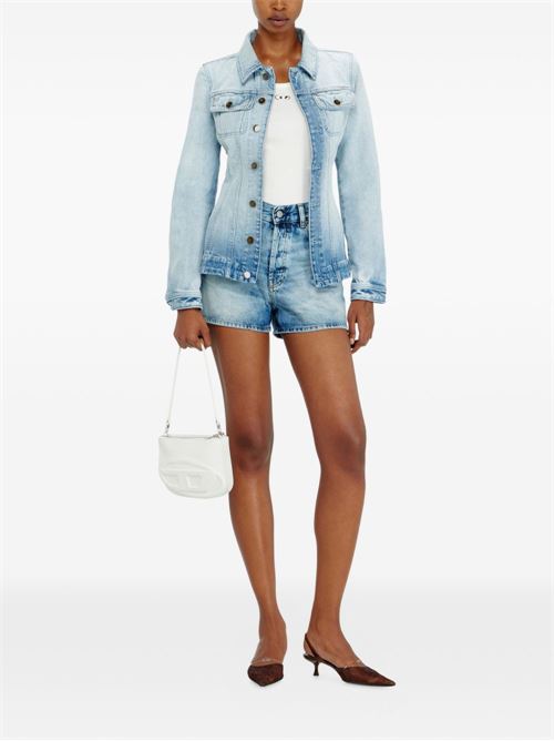Shorts donna Diesel De-Helios in denim chiaro DIESEL | A222660HDBL01