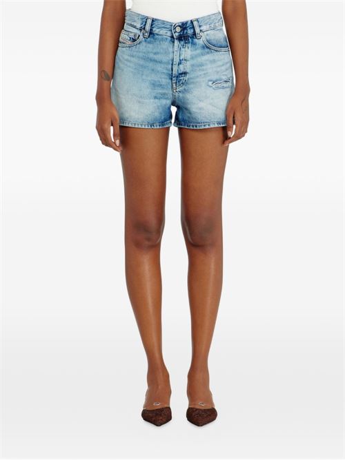 Shorts donna Diesel De-Helios in denim chiaro DIESEL | A222660HDBL01