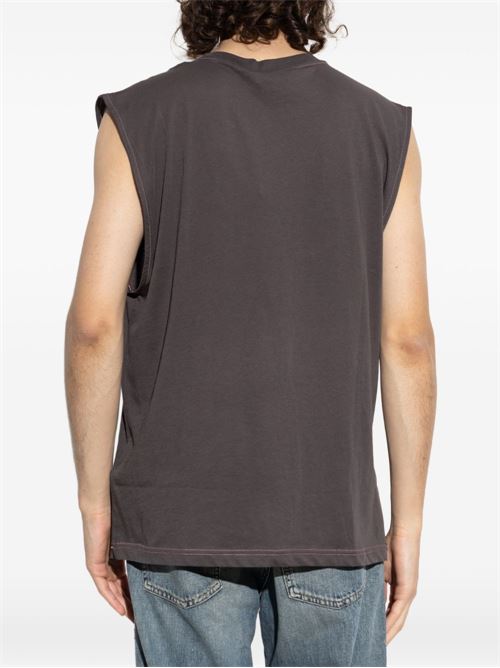 Canotta uomo Diesel T-Boxt antracite con stampa pigmentata DIESEL | A226720AGCU93R