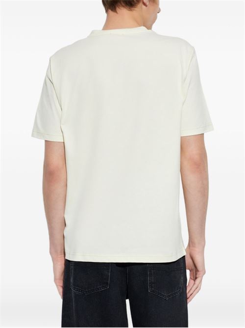 T-shirt uomo Diesel panna con piccola stampa fenice DIESEL | A228320EFBS141A