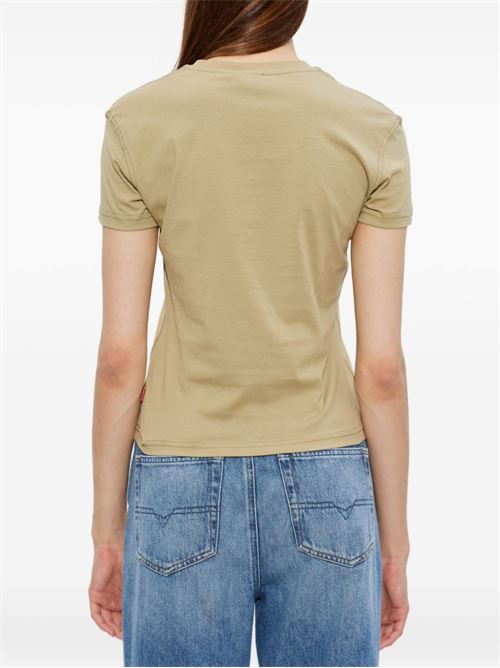T-shirt donna Diesel T-Ila sabbia con maxi scritta frontale DIESEL | A234170JMBD5LE