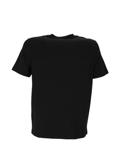 T-shirt uomo Diesel nera con mini ricamo DIESEL | A240720CJCU9XX