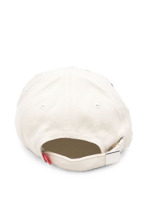 Cappello Diesel da donna color panna con visiera curva e logo frontale DIESEL | A241760PFFA1AB