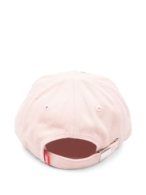 Cappello Diesel da donna rosa con visiera curva e logo frontale DIESEL | A241760PFFA36W