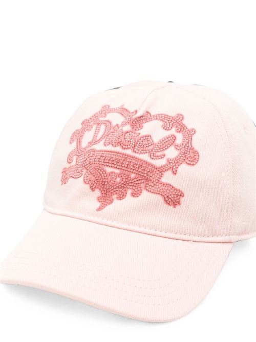 Cappello Diesel da donna rosa con visiera curva e logo frontale DIESEL | A241760PFFA36W