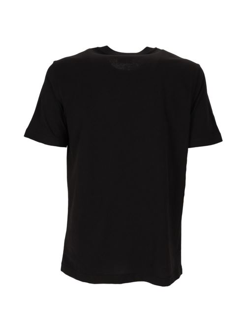 T-shirt uomo Diesel nera con stampa sfumata rossa DIESEL | A251210QIAM9XX