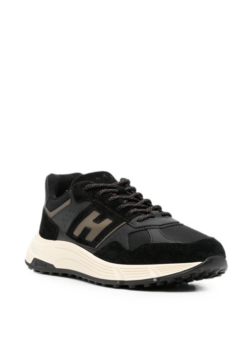 Sneakers uomo Hogan Hyperlight nere con H laterale HOGAN | HXM5630FK70VHB0FDU.