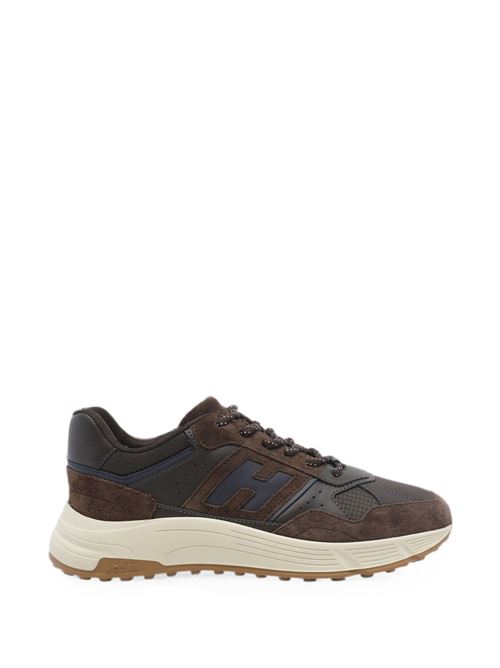 Sneakers uomo Hogan Hyperlight marroni con H laterale HOGAN | HXM5630FK70VHB0FDW.