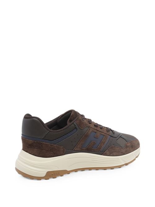 Sneakers uomo Hogan Hyperlight marroni con H laterale HOGAN | HXM5630FK70VHB0FDW.