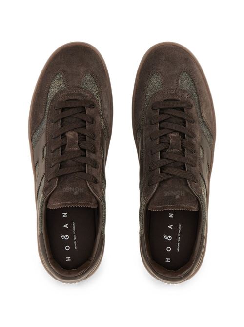 Sneakers uomo Hogan Cool marroni in pelle effetto invecchiato HOGAN | HXM6470FB6TVJK0CPF.