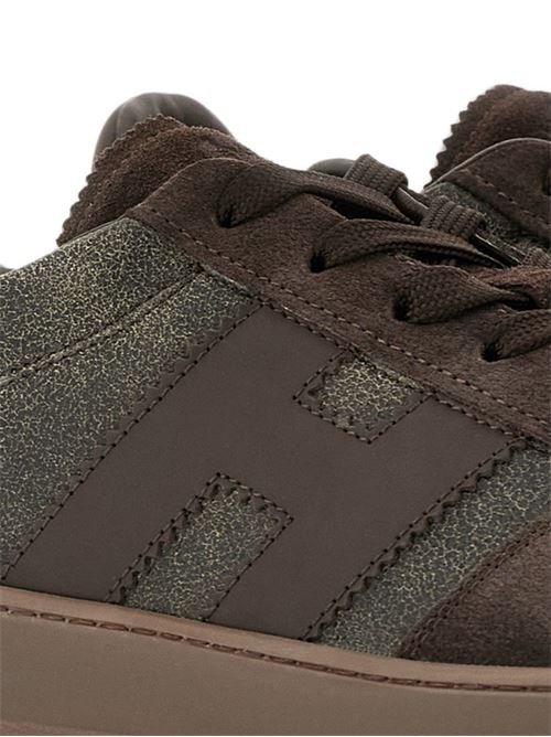 Sneakers uomo Hogan Cool marroni in pelle effetto invecchiato HOGAN | HXM6470FB6TVJK0CPF.