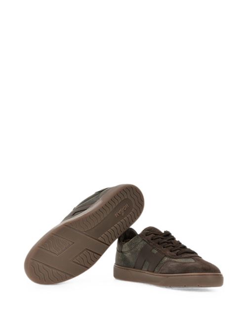 Sneakers uomo Hogan Cool marroni in pelle effetto invecchiato HOGAN | HXM6470FB6TVJK0CPF.