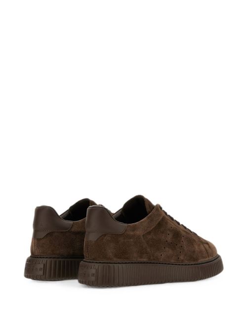Sneakers uomo Hogan Urban Stripe marroni in crosta HOGAN | HXM6770GF5FUHOS610.