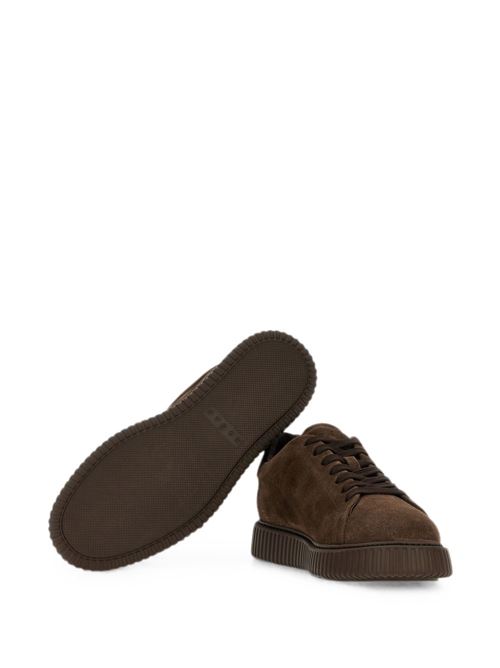 Sneakers uomo Hogan Urban Stripe marroni in crosta HOGAN | HXM6770GF5FUHOS610.