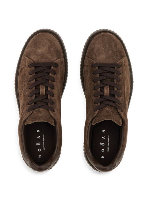 Sneakers uomo Hogan Urban Stripe marroni in crosta HOGAN | HXM6770GF5FUHOS610.